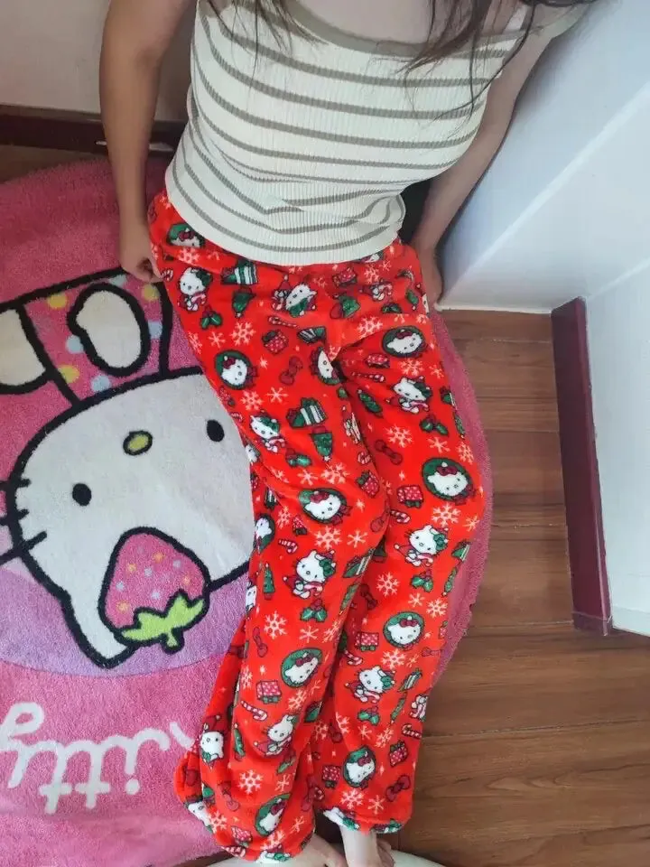 Adorable Hello-Kitty Christmas Pajamas