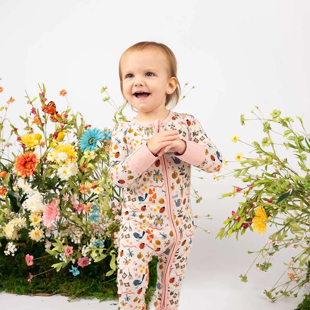 Bamboo Baby Pajamas - Garden Friends