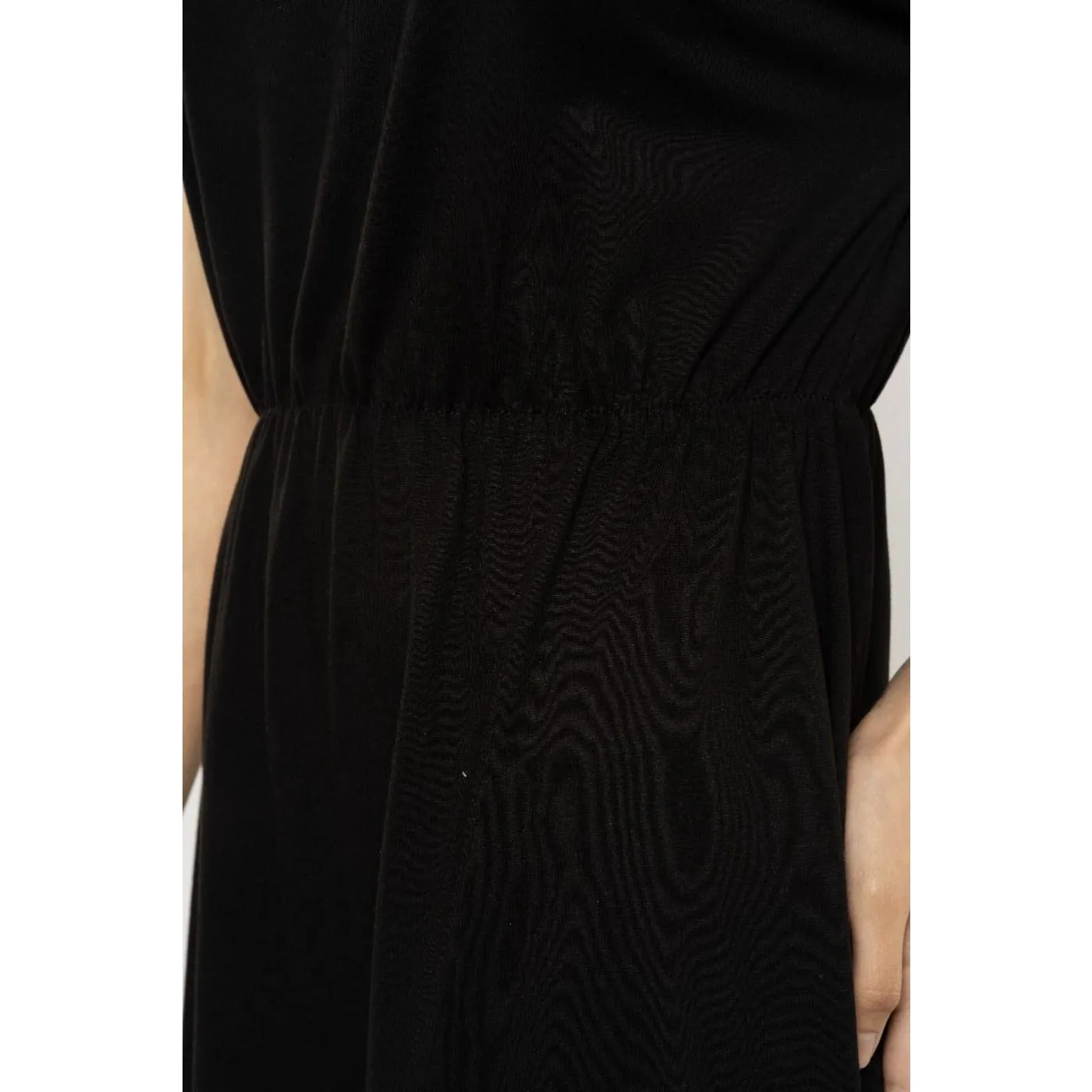 Blueage Black Flowy Midi Dress