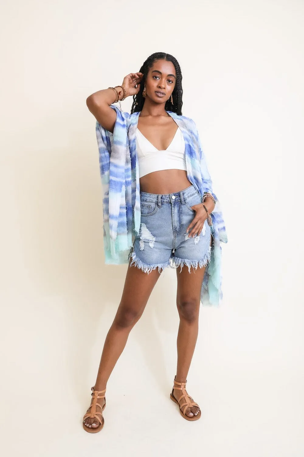 Breezy & Beautiful Dip Dye Kimono