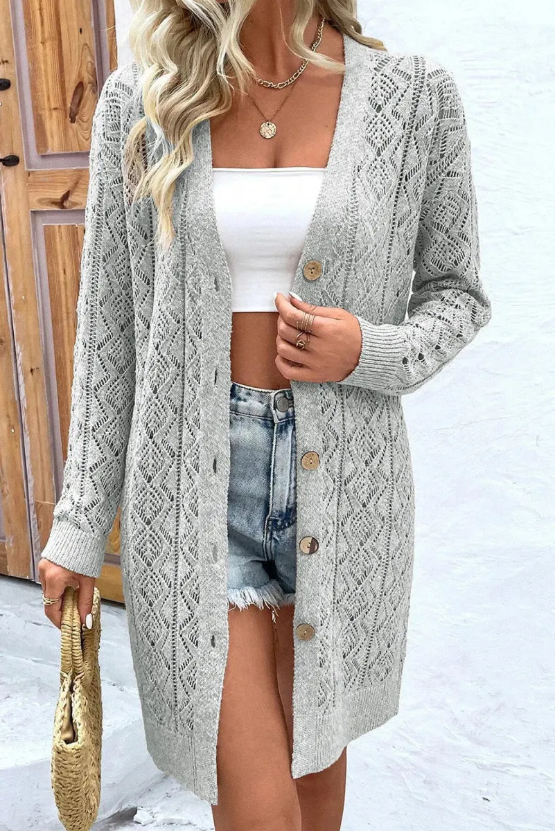 Classic Comfort Button Down Cardigan Sweater Women's