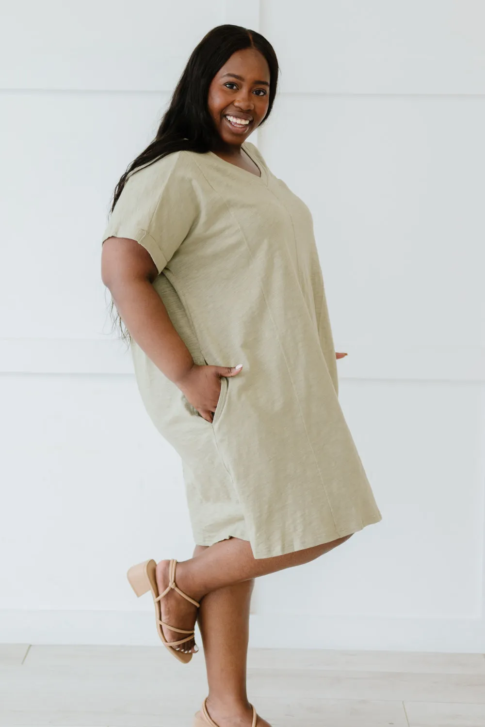 Cotton Bleu Fresh Air Full Size Run T-Shirt Dress