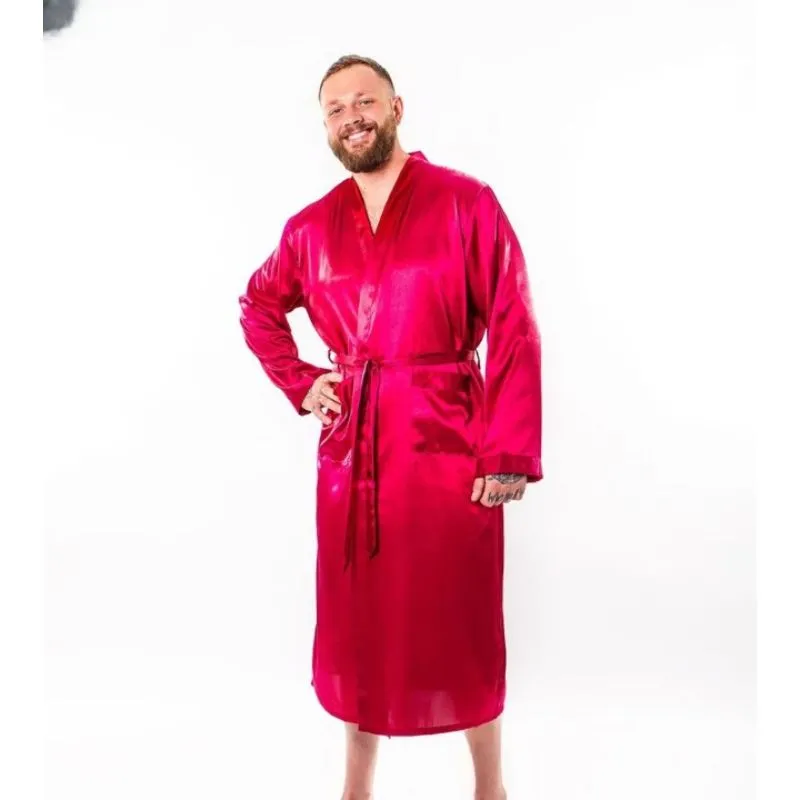 Custom Lightweight Men Satin Silk Robes