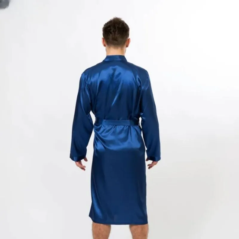 Custom Lightweight Men Satin Silk Robes