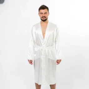 Custom Lightweight Men Satin Silk Robes