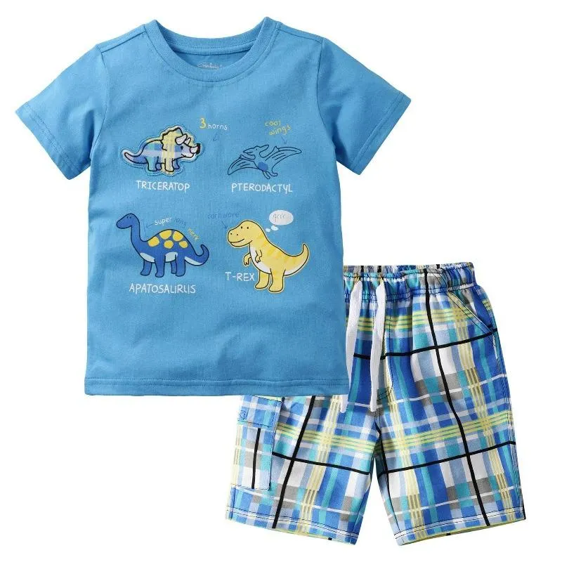 Dinosaur Print 2-Piece Set for Toddler/Kid Boys