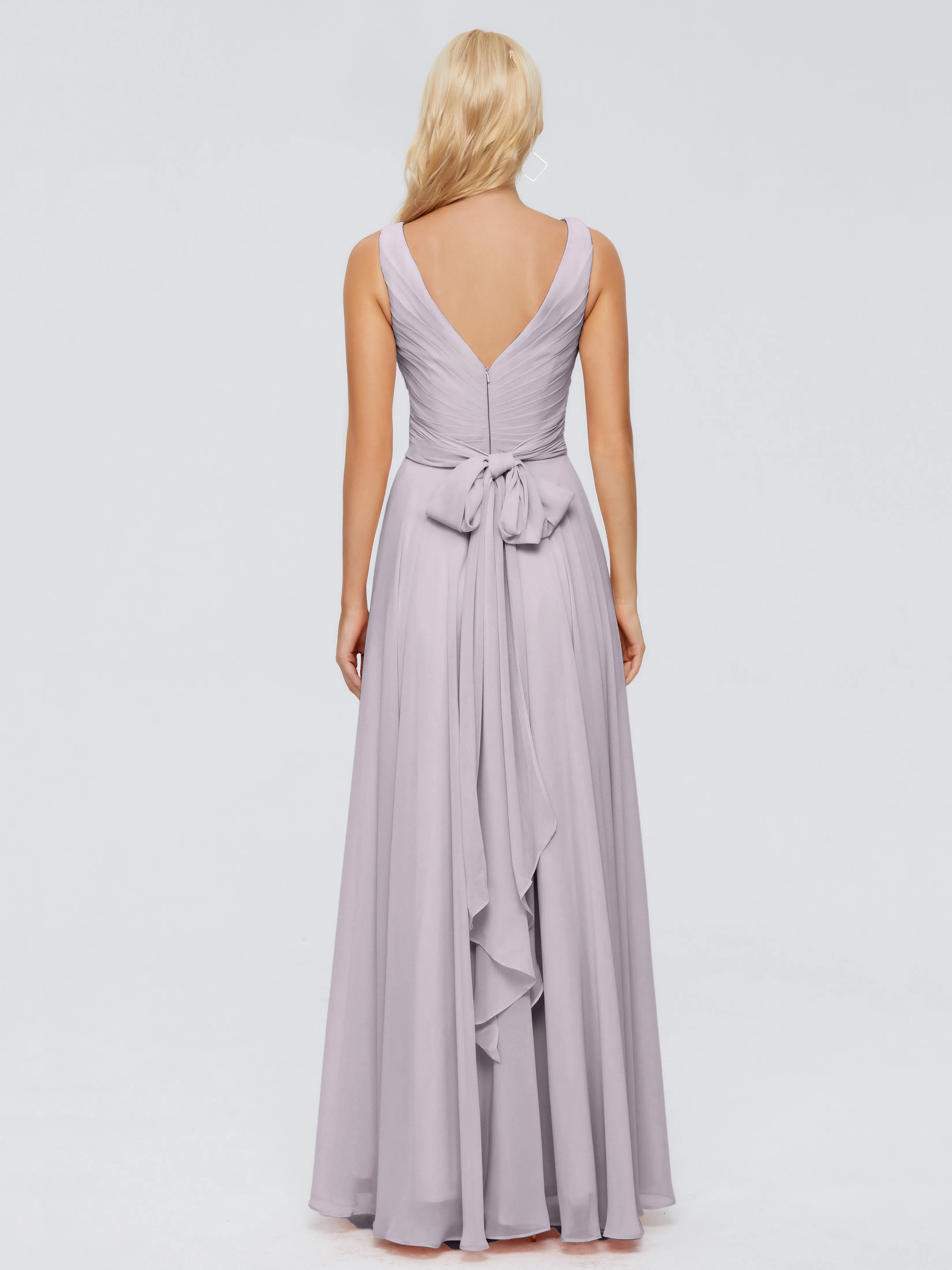 Dusk Bridesmaid Dresses Uk Ryleigh Flowy Chiffon Bridesmaid Dresses With Bow