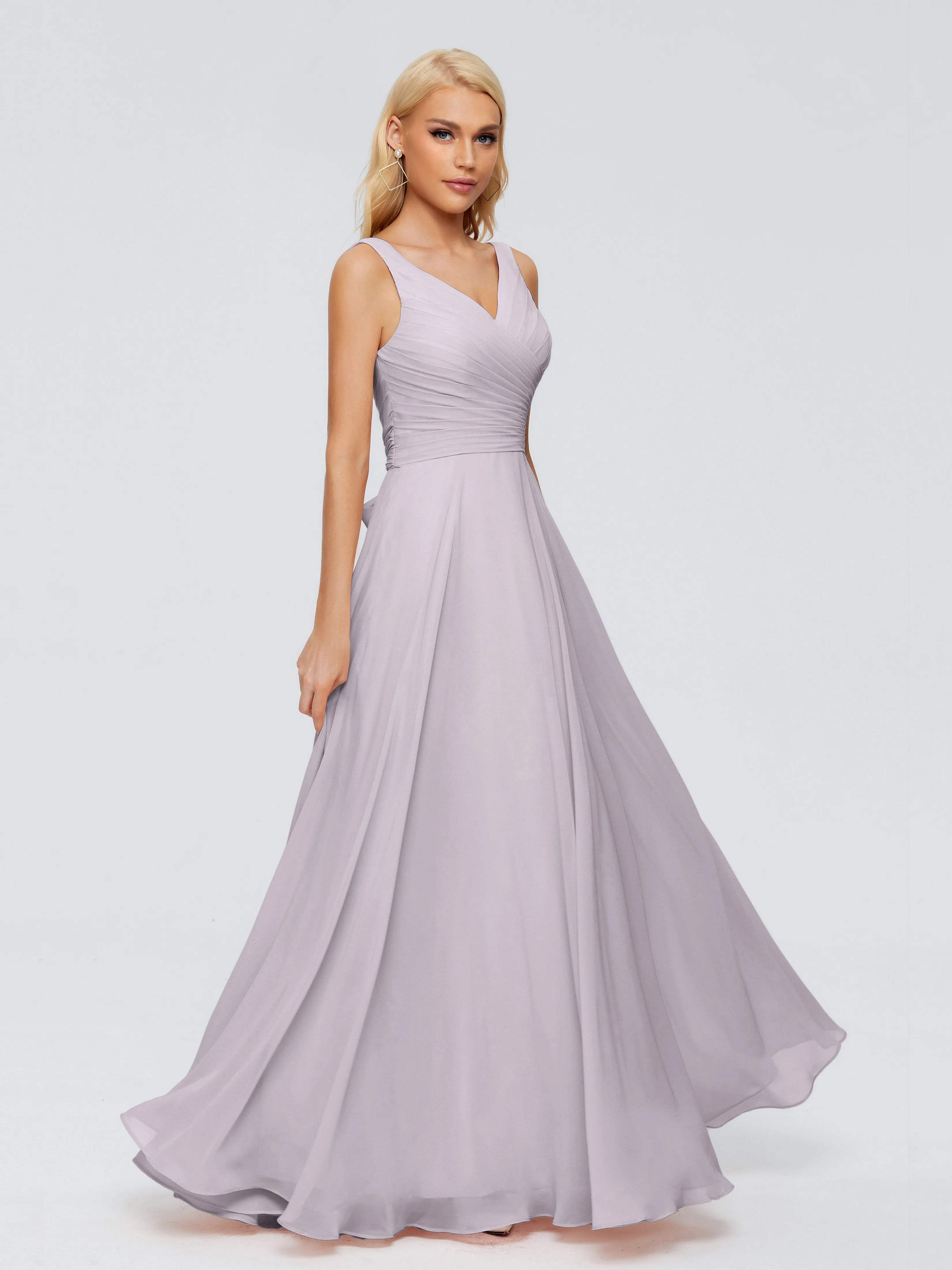 Dusk Bridesmaid Dresses Uk Ryleigh Flowy Chiffon Bridesmaid Dresses With Bow