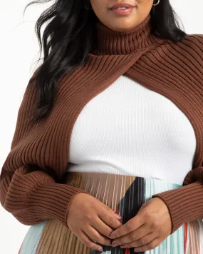 Erin Turtleneck Sweater Sleeves | Chocolate Fondant