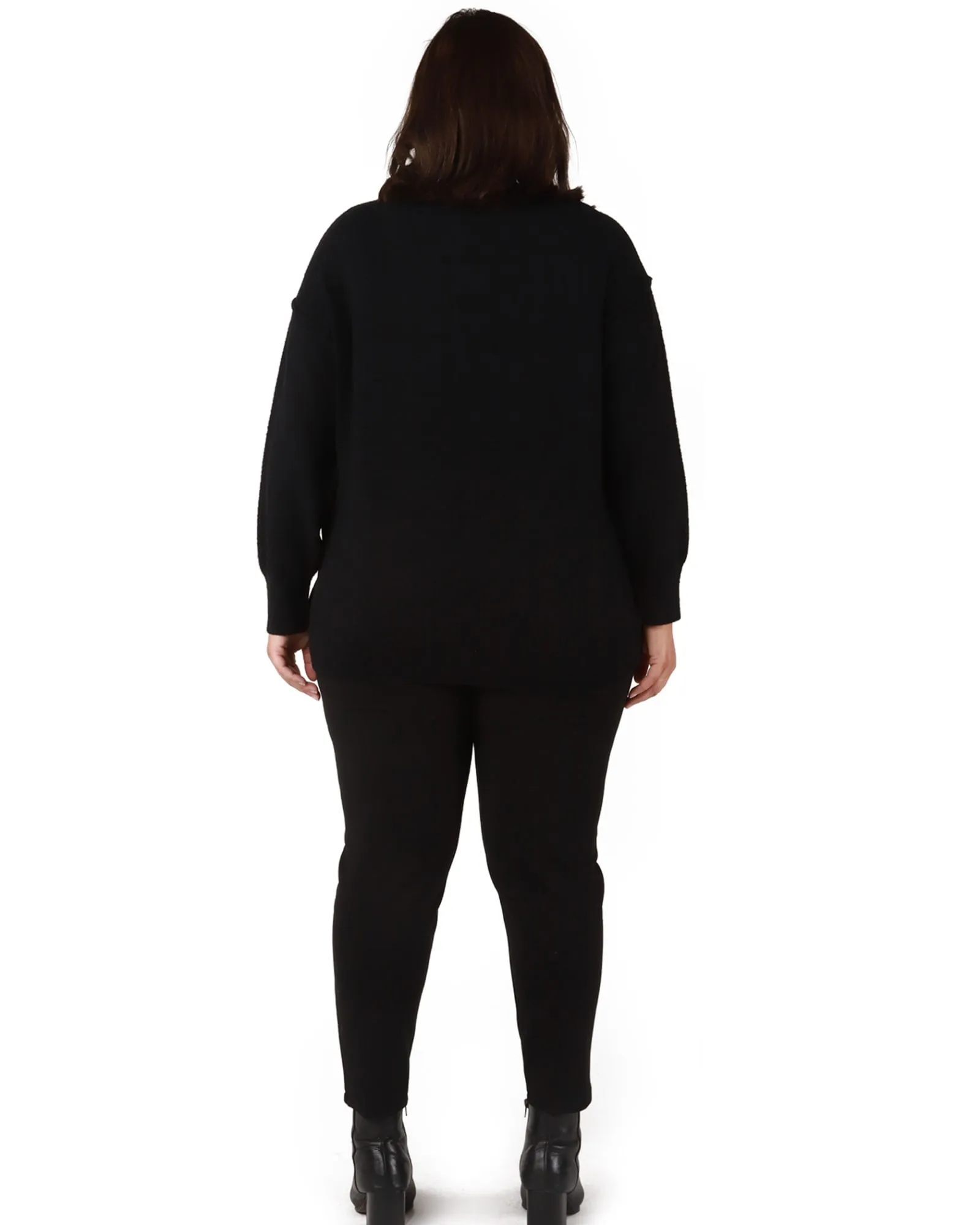 Fiona V-Neck Sweater | Black