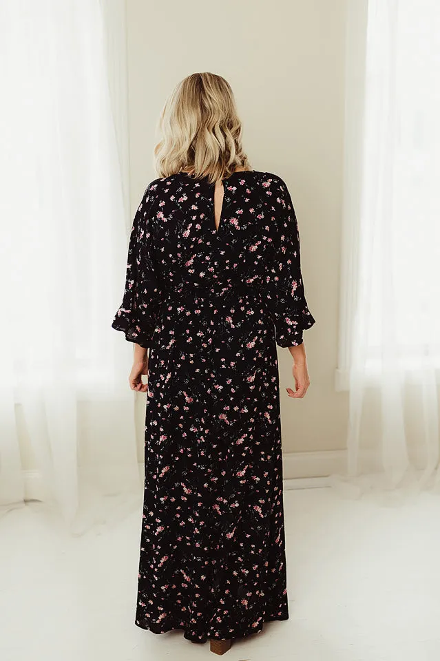 Flowy 3/4 Sleeve Maxi