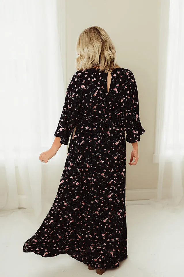 Flowy 3/4 Sleeve Maxi