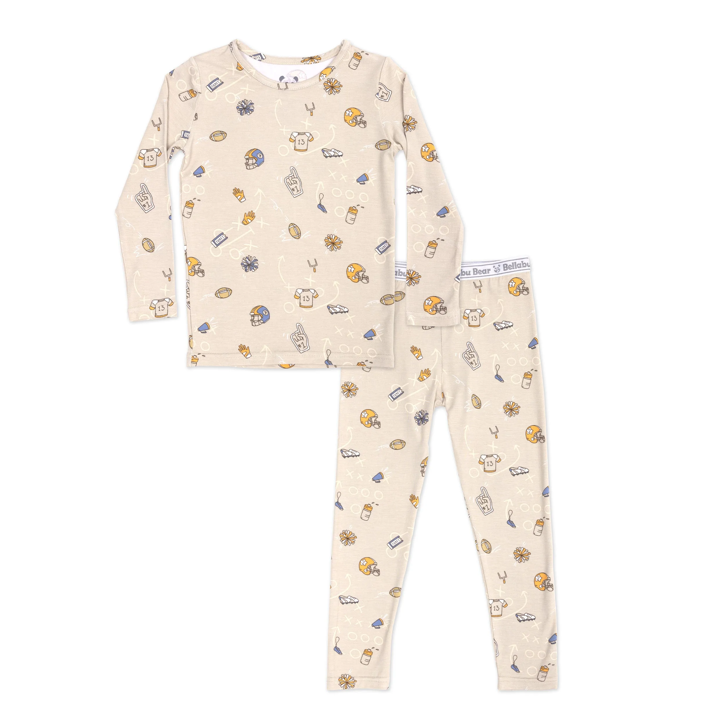 Football Bamboo Kids Pajamas