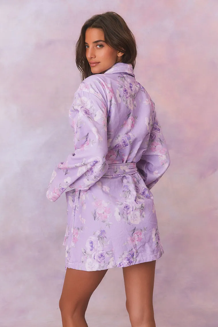 Indie Cotton Bath Robe - HIBISCUS