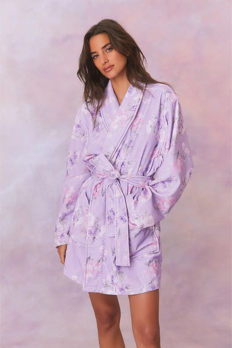 Indie Cotton Bath Robe - HIBISCUS