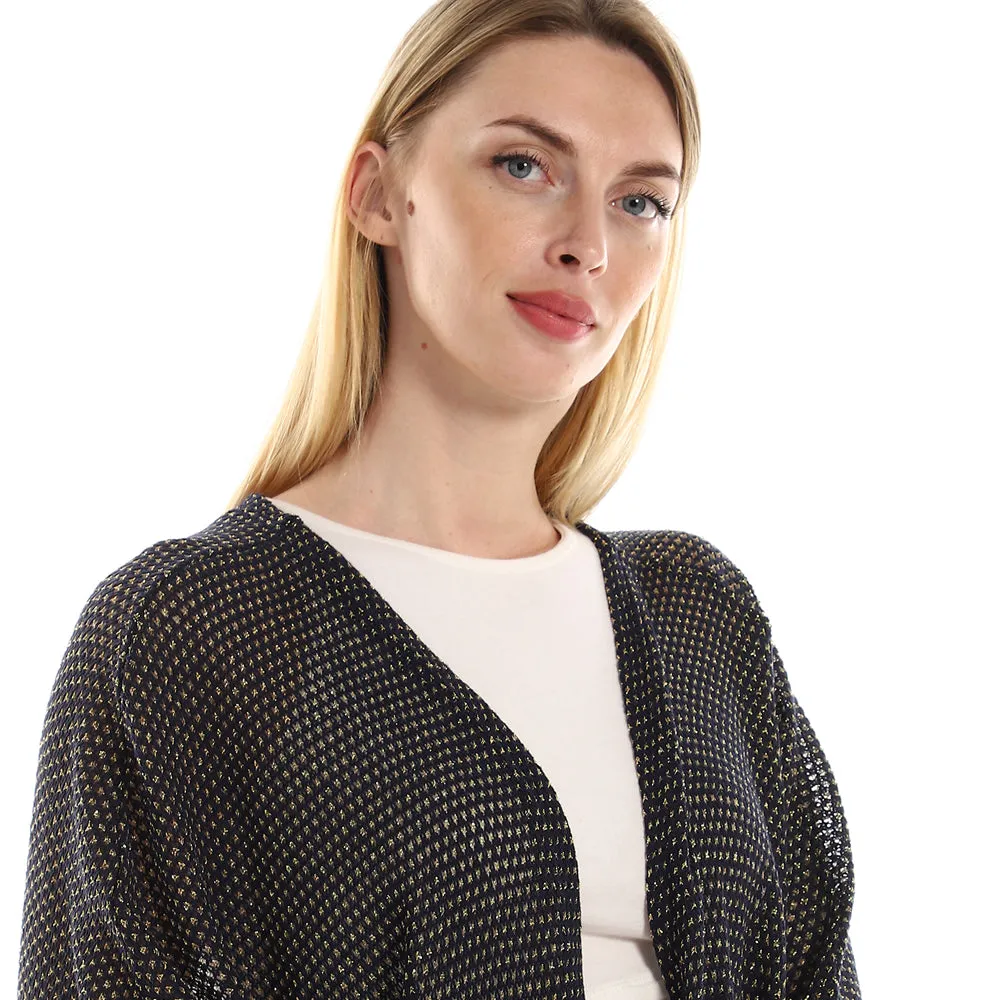 Knitted Pattern Loose Fit Kaftan - Kady