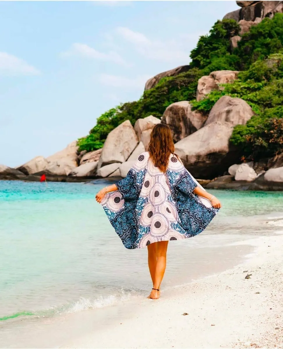 Koh Samui Mandala Kimono Cover Up