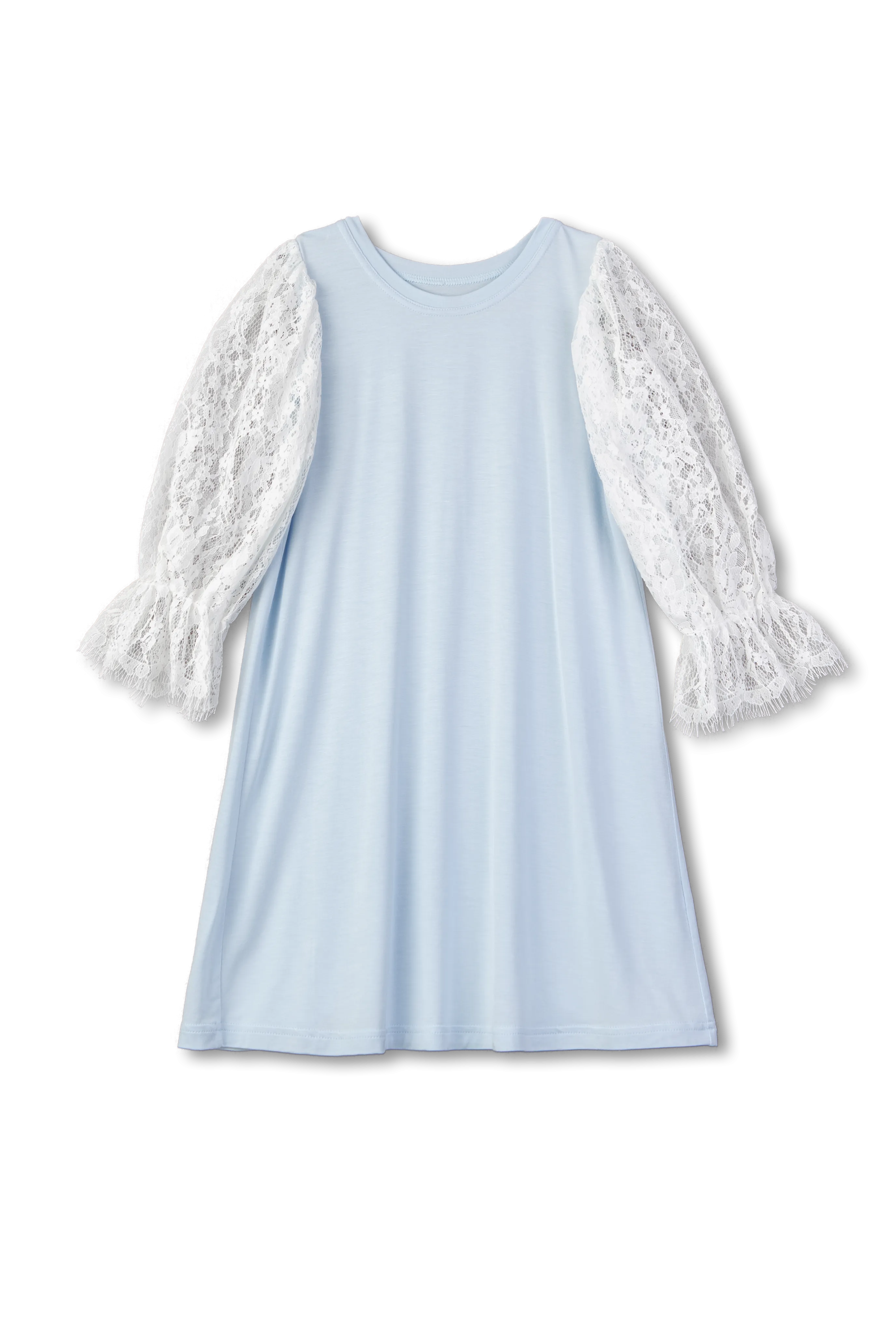 LISETTE - GIRLS' NIGHTDRESS IN LIGHT BLUE