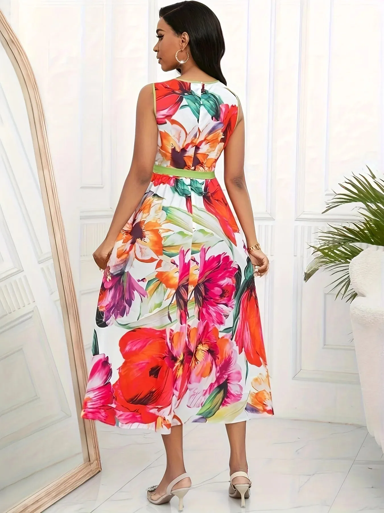 Lucinda - Elegant Flowy Summer Dress for Women