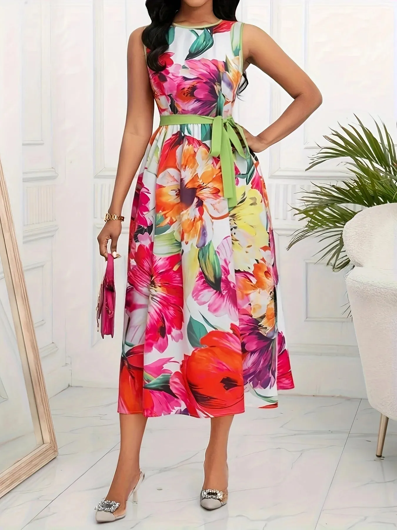 Lucinda - Elegant Flowy Summer Dress for Women