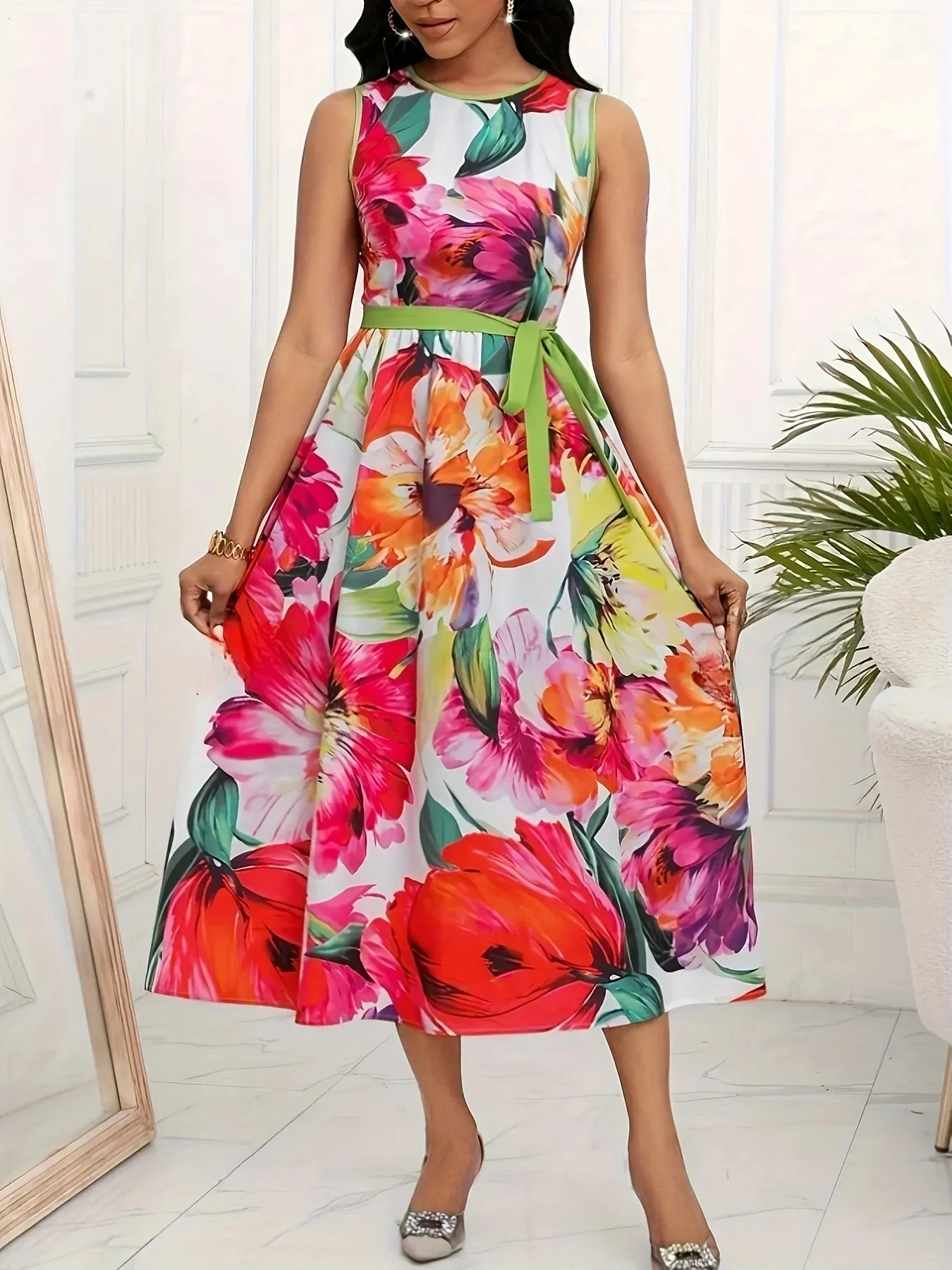 Lucinda - Elegant Flowy Summer Dress for Women