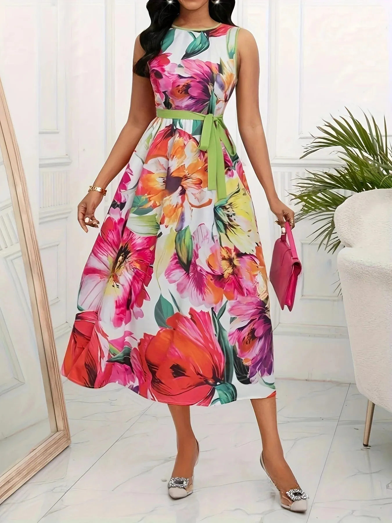 Lucinda - Elegant Flowy Summer Dress for Women