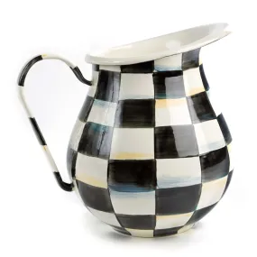 MacKenzie-Childs Courtly Check Enamel Pitcher