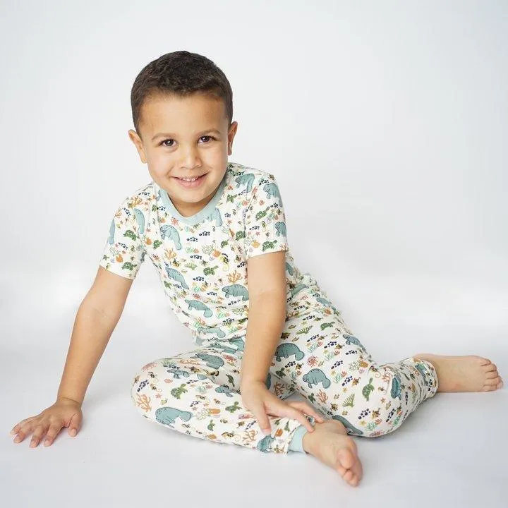 Manatee Bamboo Kids Pajama Set