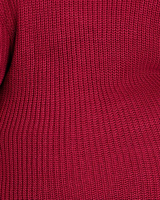 Mandy Roll Neck Sweater | Raspberry