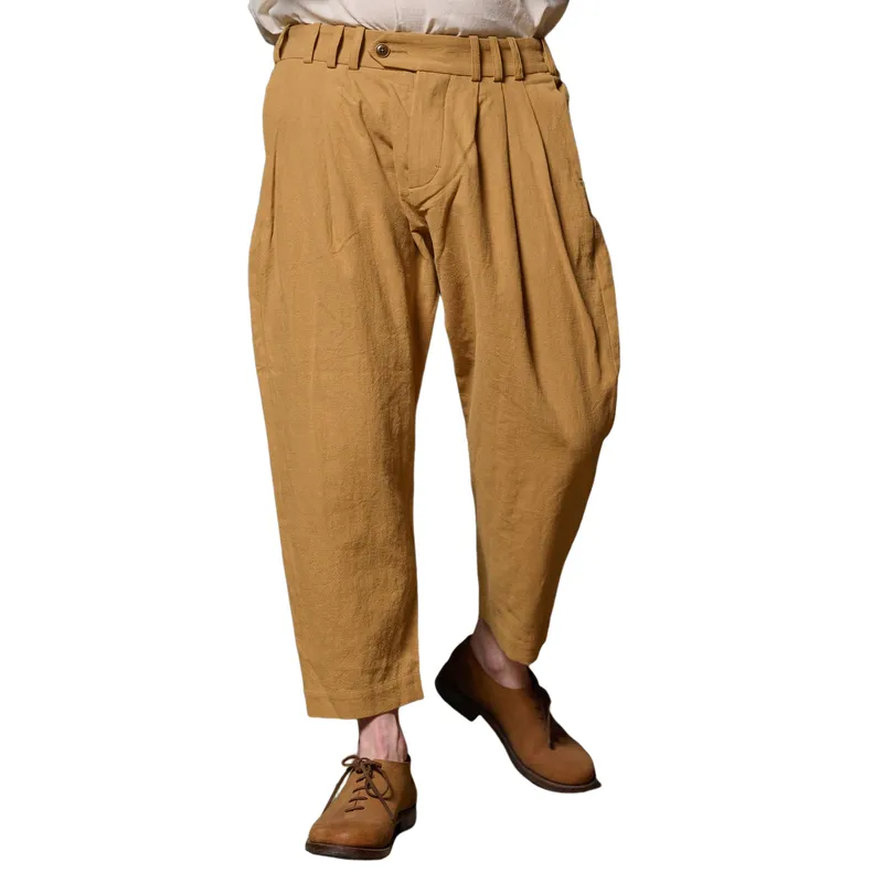 Men's Retro Loose Straight Comfort Linen Casual Pants 28931499F