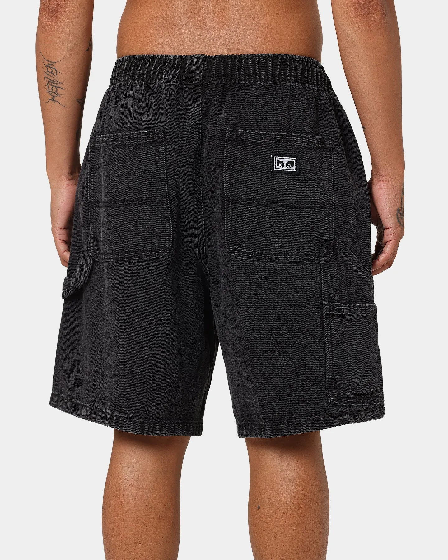 OBEY Easy Denim Carpenter Shorts Black