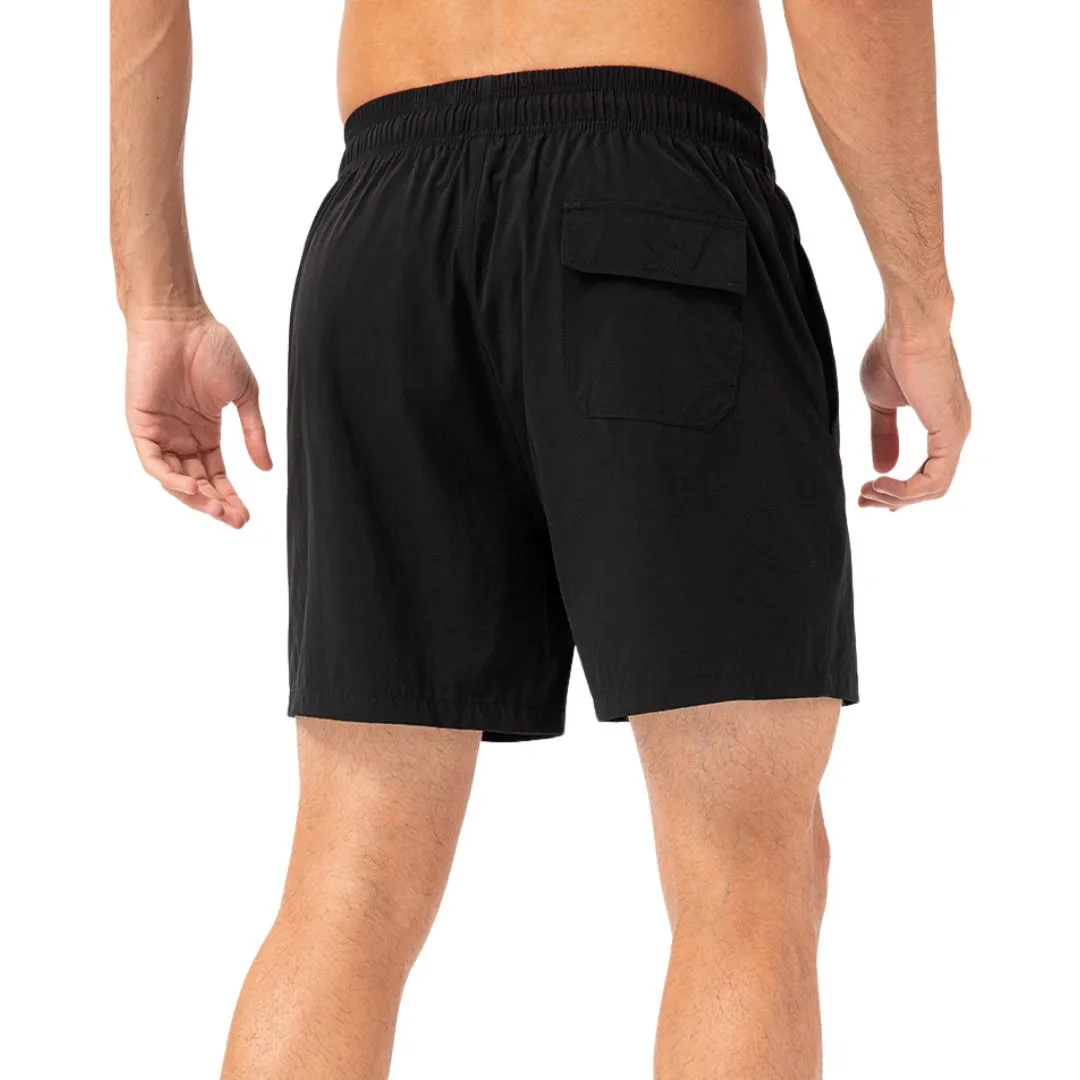 Orange easy care material padel shorts for men