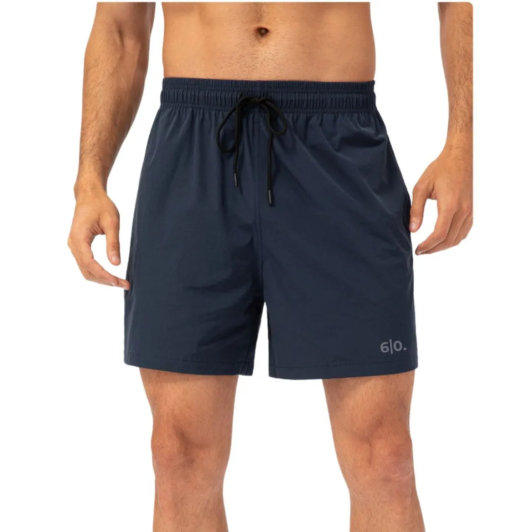 Orange easy care material padel shorts for men