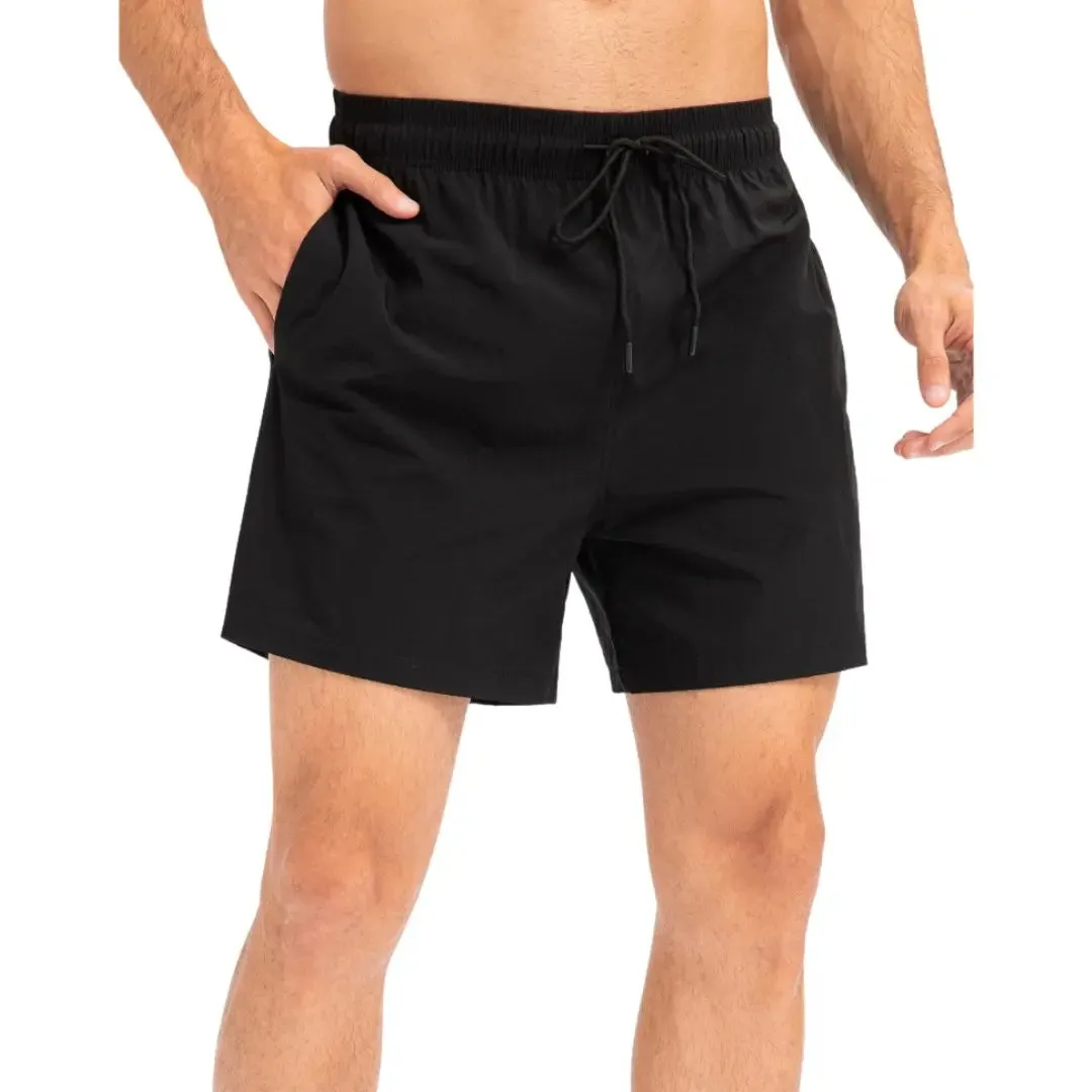 Orange easy care material padel shorts for men