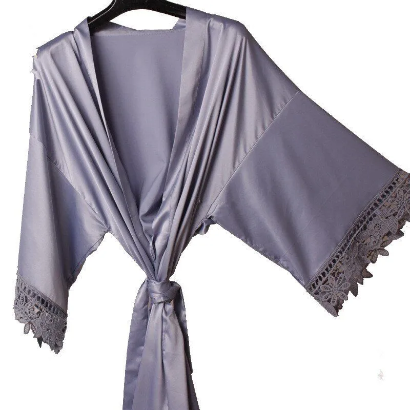 Personalized Satin Lace Style Robes