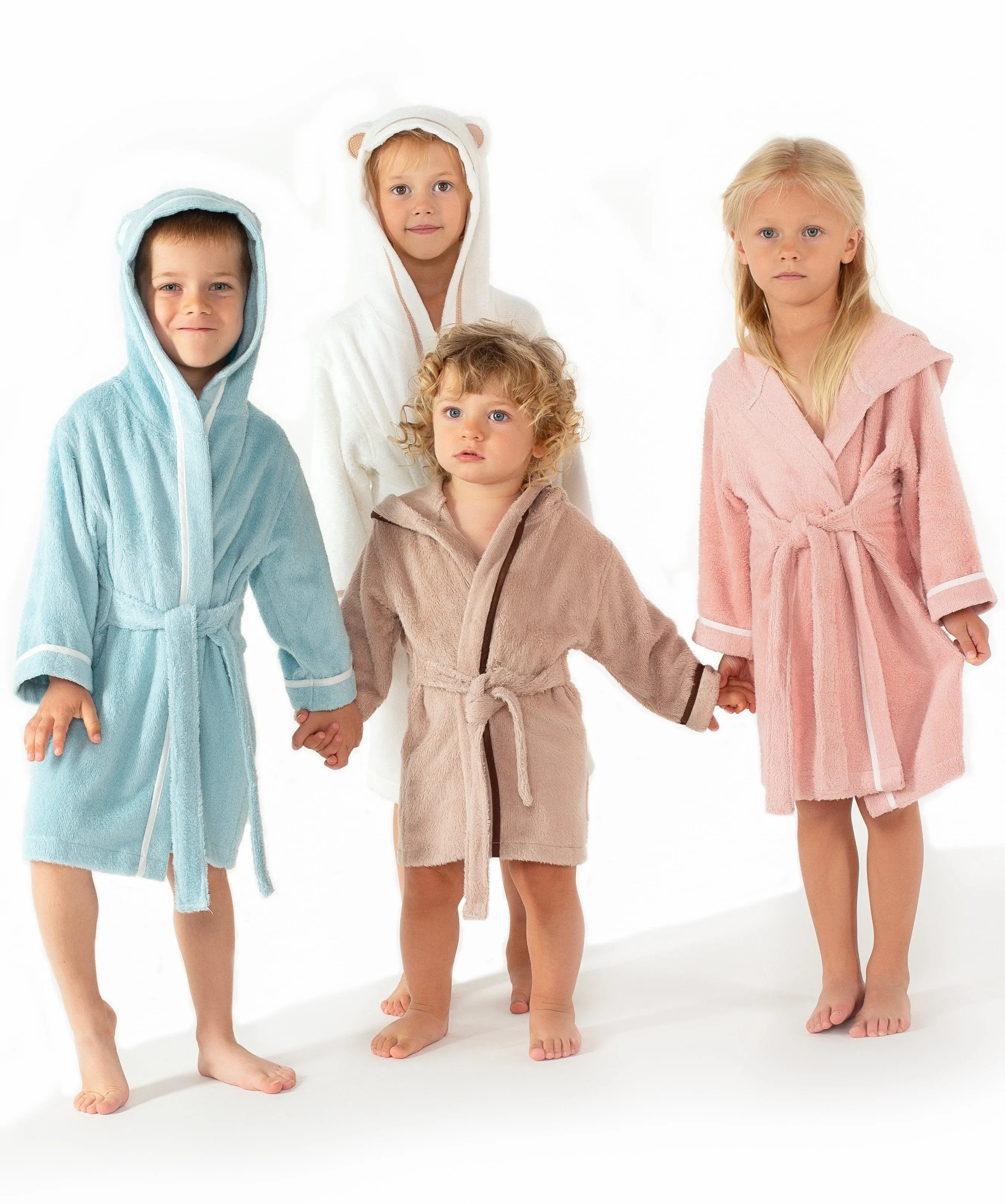 Premium Soft Bamboo Bathrobe for Baby, Toddler and Kid (Blue)