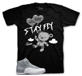 Retro 12 Stealth Money Over Love Shirt