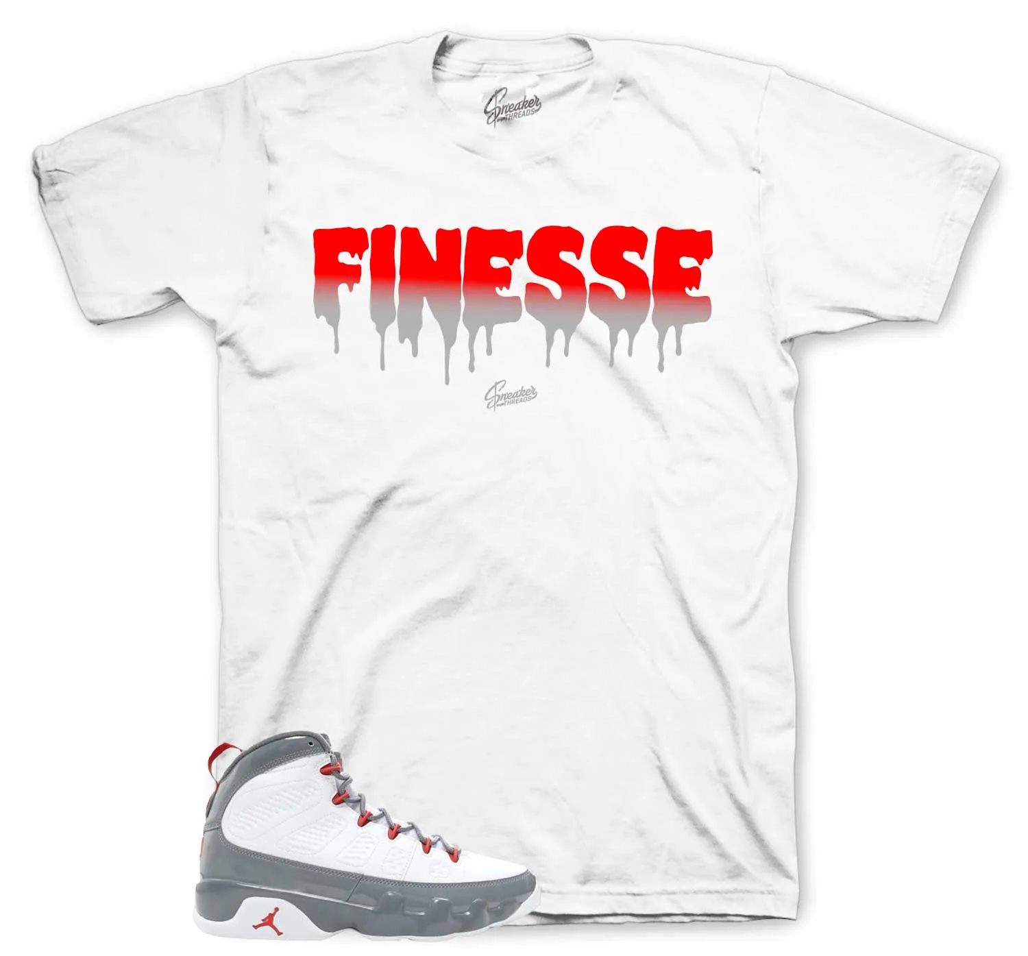 Retro 9 Fire Red Finesse Shirt