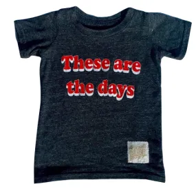 Retro Brand - Kids' These Are the Days Tee in Charcoal