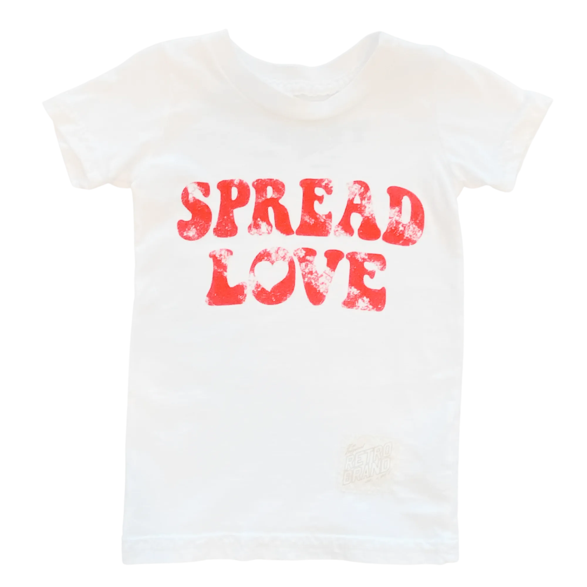 Retro Brand - Spread Love SLIM Tee in White (4)