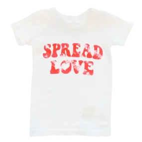 Retro Brand - Spread Love SLIM Tee in White (4)