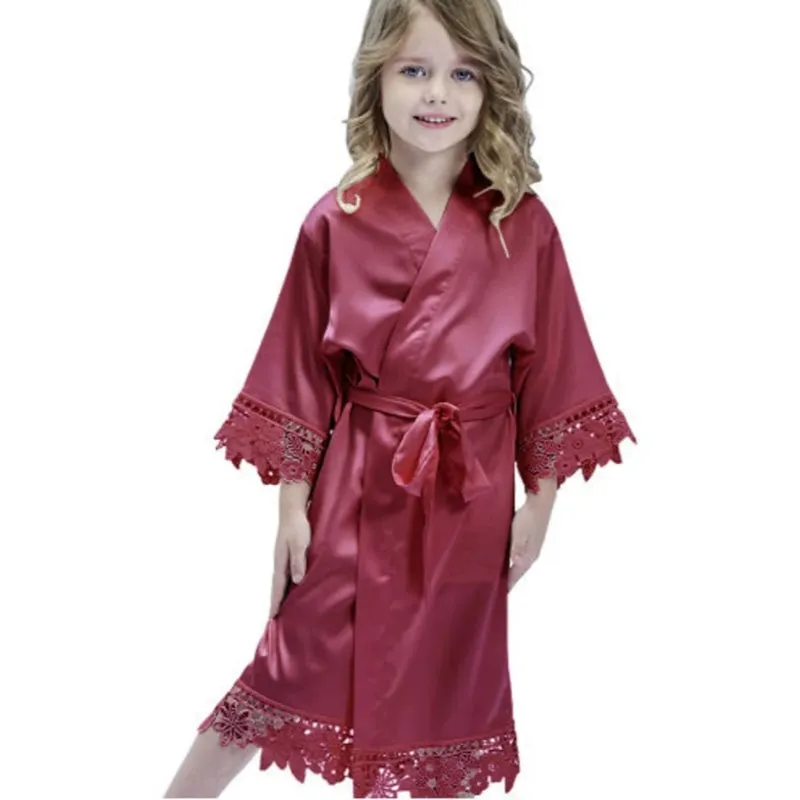 Robe Silky Flower Robes For Kids