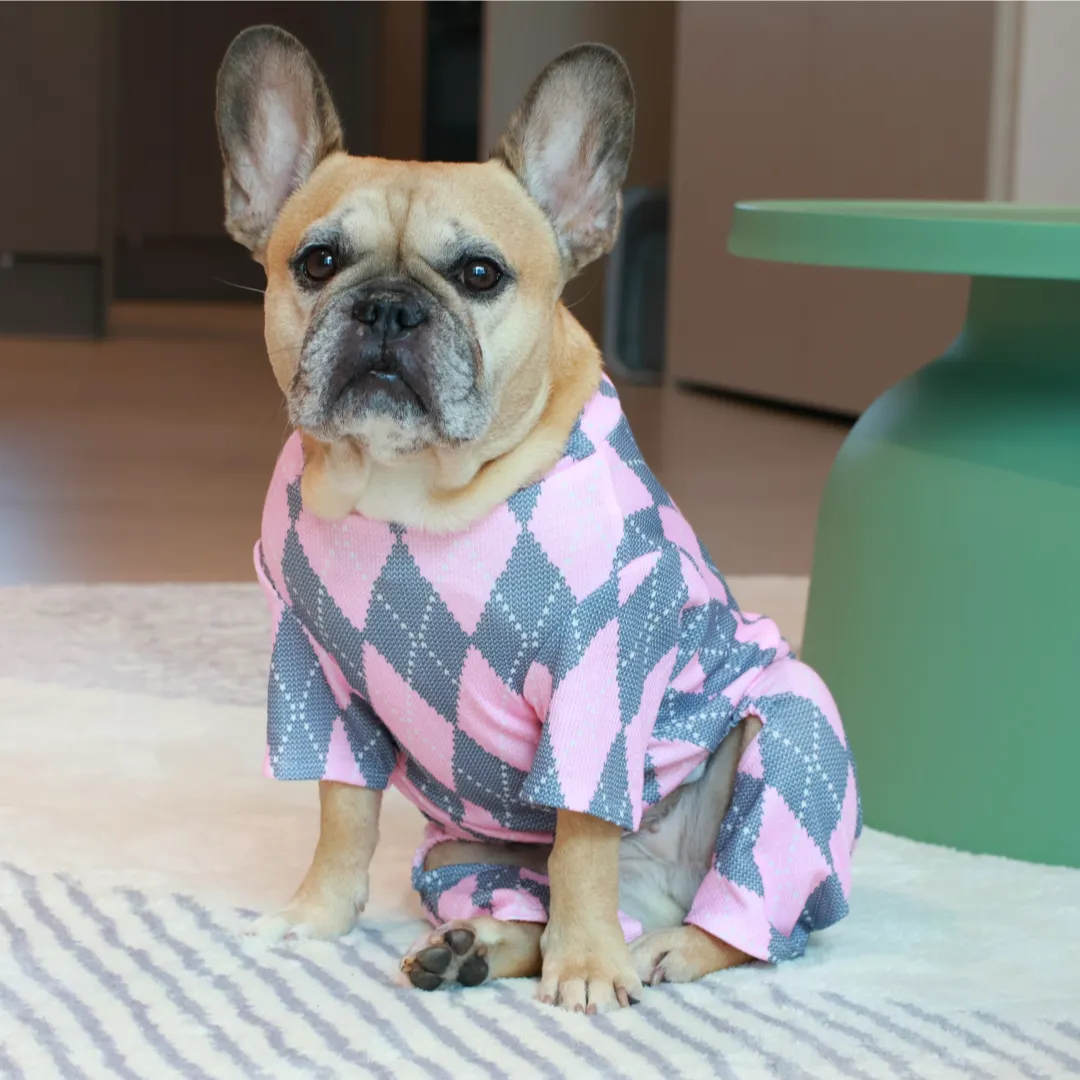 Royal Argyle Soft Pajamas - Pink