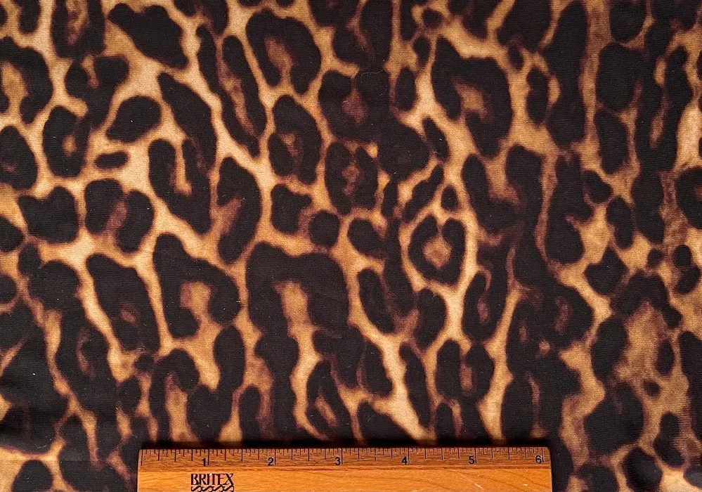 Soft & Growly Leopard Polyester Knit