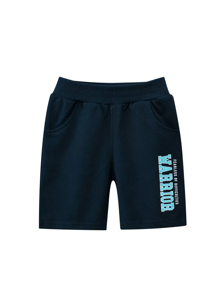 Toddler/Kid Boy's Letter Print Design Shorts (3 colors)