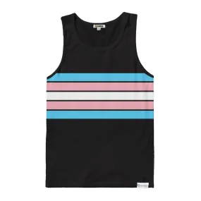 Trans Pride Flag Tank Top Masc Cut