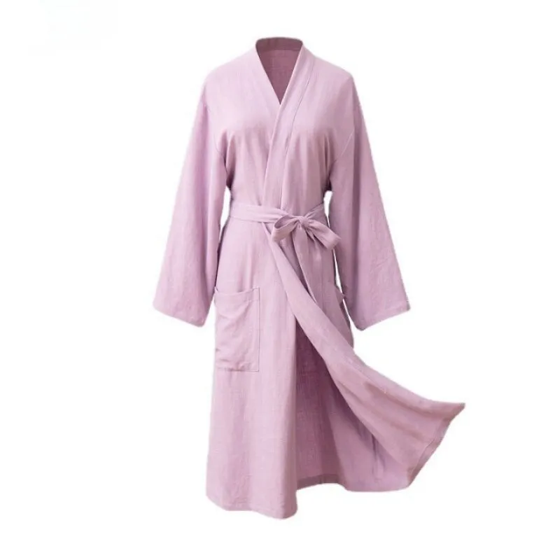 Unisex Linen Bathrobe