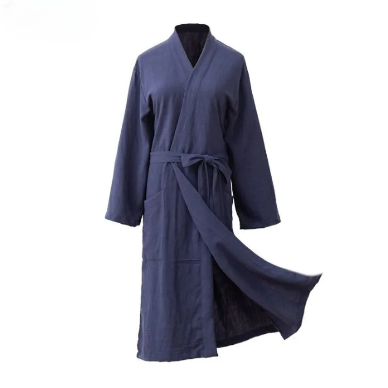 Unisex Linen Bathrobe