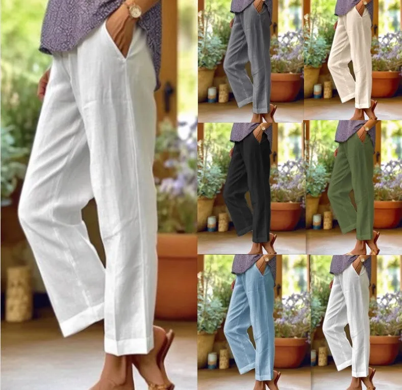 Women's Cotton And Linen Loose Simple Fashion Clothing