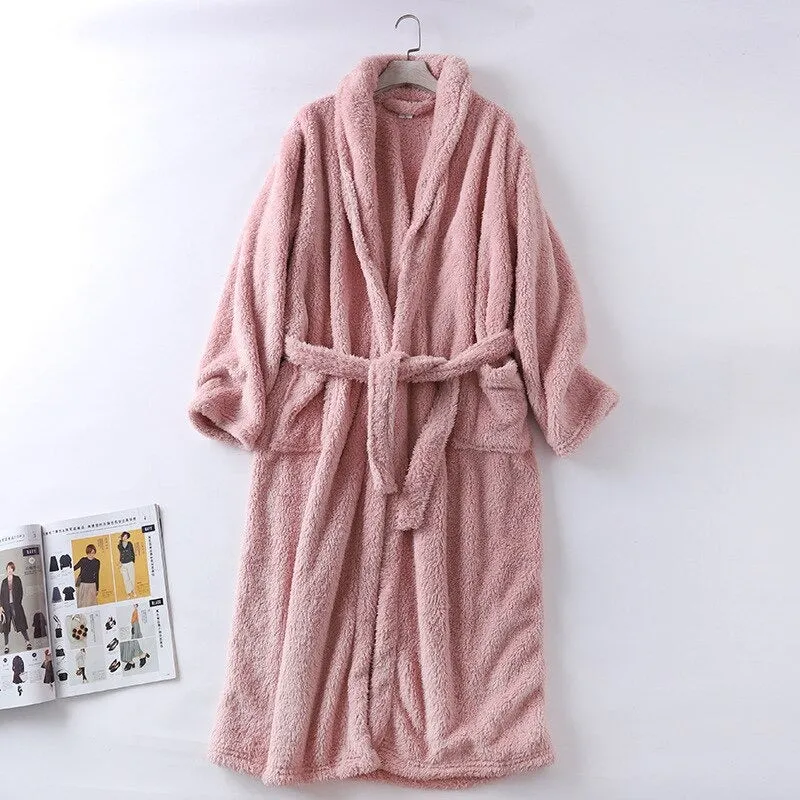 Women's Winter Warm Bathrobe